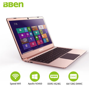 Bben LapBook 14.1 Inch Laptop Notebook PC Window 10 Intel Apollo Lake N3450 Quad Core 4GB RAM 64GB Matel Screen Laptops