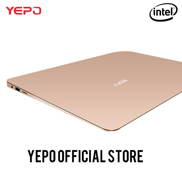 YEPO 737A laptop Apollo 13.3 inch Laptop Intel Celeron N3450 Notebook gold/grey colour 6GB RAM 64GB eMMC or 128GB SSD 192GB SSD