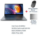 Original Xiaomi Mi Laptop Pro 15.6 Inch Intel Quad Core NVIDIA GeForce MX150 1920x1080 FHD Fingerprint Unlock Dark Grey