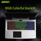 BBEN G16 laptop i7 7700HQ 15.6 inch gaming Notebook fast running 32GBRAM+512GB SSD+2TB HDD 1920x1080 FHD wifi IPS screen