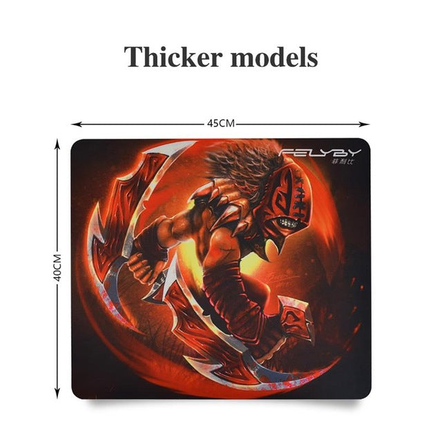 FELYBY thick comfortable natural rubber waterproof  mouse pad laptop mouse mat gaming CS gaming mouse  pad to Dote2