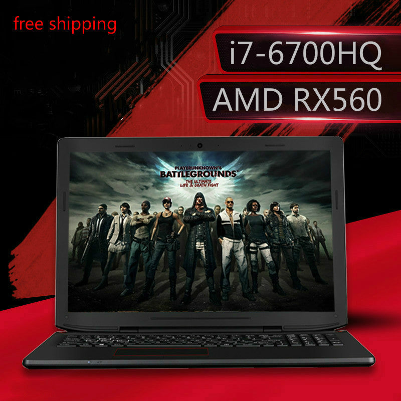 ENZ X36 Laptop Gaming 15.6 inch Ultrabook Notebook Computer I7-6700HQ AMD RX560 1920*1080 Backlit Keyboard 4G RAM+120GB SSD