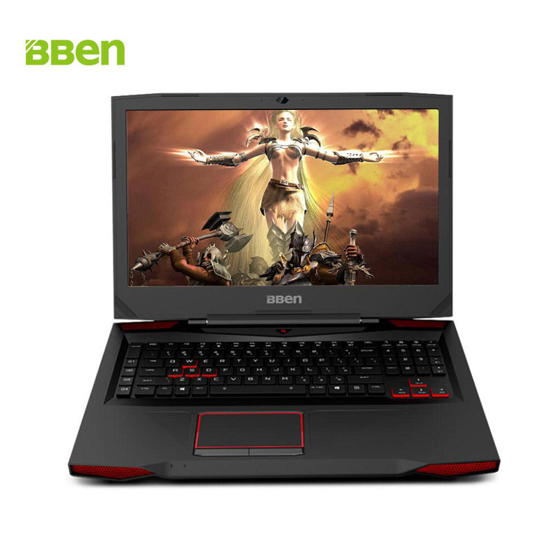 Bben 17.3" G17 Win10 Laptop Gaming Computer I7-7700HQ CPU NVIDIA GTX1060 6GB GDRR5 Vedio Card 32G Ram SSD/HDD WIFI BT4.0 RJ45