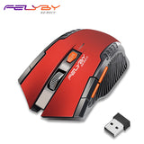 Hot Selling!!! FELYBY High Quality 2.4Ghz 2400DPI 6 buttons mice USB Wireless Optical Gaming Mouse for Computer Laptop