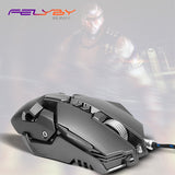 FELYBY CW50 usb wired gaming mouse high quality profession laptop computer mouse gamer 3200DPI 6 Buttons LED Optical mice for PC